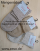 3 Paar Kurz-Socken ohne Gummidruck 43-46 beige braun meliert
