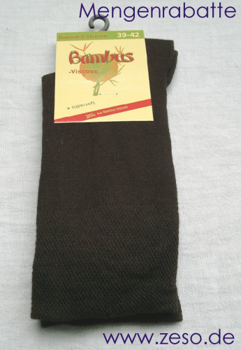 3 Paar Bambus Socken 39-42 schwarz